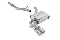 Audi A3 2.0T FSI Quattro - Non-Resonated (Louder) Cat-Back Exhaust System with Polished Trims