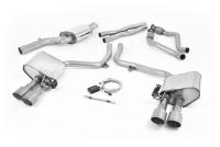 Audi S4 V6/S5 3.0 B8.5 - Valved & Resonated (Quieter) Cat-Back Exhaust System with Titanium Trims