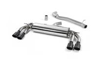 Audi TTS MK3 - Non-Resonated (Louder) Cat-Back Exhaust System with Cerakote Black Oval Tips
