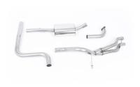 Ford Fiesta MK7/7.5 Ecoboost 1.0T - Road+ Cat-Back Exhaust System with Carbon Fibre Jet-80 Tips