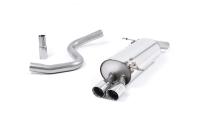 Ford Fiesta MK7 Duratec & Zetec-S - Front Pipe-Back System with Twin 80mm GT80 Trims (For OE Downpipe and Cat)