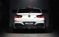 Non-Valved (Louder) Rear Silencer Bypass with GT-90 Polished Trims - M135i Valance