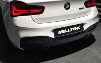 Non-Valved (Louder) Rear Silencer Bypass with GT-90 Polished Trims - M135i Valance