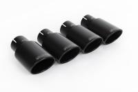 Audi TTS MK3 - Non-Resonated (Louder) Cat-Back Exhaust System with Cerakote Black Oval Tips