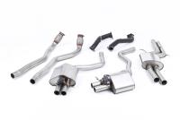 Audi RS6/RS7 C7 - Resonated (Quieter) Complete Exhaust System with Catalyst Bypass - Uses OE Trims