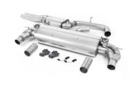 Audi RS3 8V - Resonated (Quieter) Cat-Back Exhaust System with Titanium Oval Trims