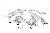 Audi RS4 B9 Avant/Sportback - Non-Resonated Cat-Back Race Exhaust System (Louder) with Titanium Oval Trims