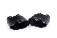 Audi RS5 B9.5 Non GPF Models - Resonated (Quieter) Cat Back Exhaust System with Cerakote Black Oval Trims