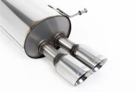 Ford Fiesta MK7 Duratec & Zetec-S - Front Pipe-Back System with Twin 80mm GT80 Trims (For OE Downpipe and Cat)