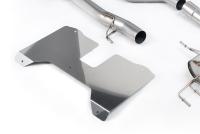 Honda Civic FL5 Type R - Non Resonated (Loudest) Valved Catback with OE Style 2 x 4" and 1 x 4.5" Brushed Titanium Trims