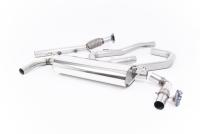 Cat-Back Exhaust System with Burnt Titanium GT-115 Trims