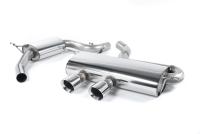 VW Golf GTi Mk5 - Resonated (Quieter) Cat-Back Exhaust System with Dual GT100 Trims (For R32 Valance)