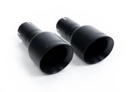 VW Golf GTi Mk6 - Non-Resonated (Louder) Turbo-Back Exhaust System with Hi-Flow Sports Catalyst & Matt-Black Trims