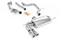 VW Golf Mk5 GTi 2.0T - Non-Resonated (Louder) Turbo-Back Exhaust System with Hi-Flow Sports Catalyst & Polished Tips