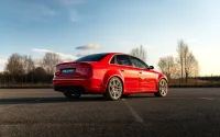 Audi RS4 B7 - V2 Valved Cat-Back with Active H Pipe and Cerakote Black Ovals