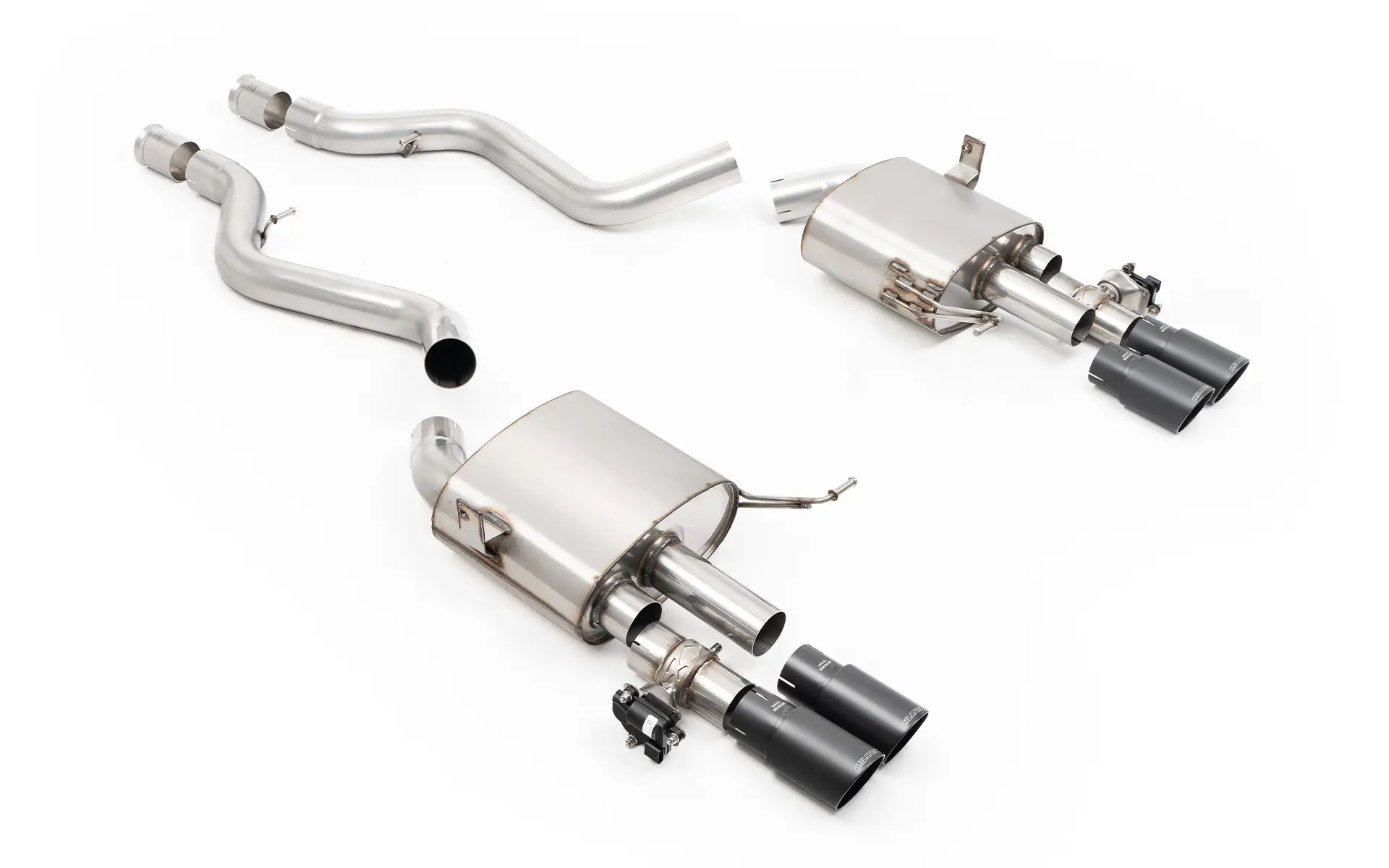 BMW E90/E92 M3 - V2 Valved System with Cerakote Black Tips | SSXBM1409